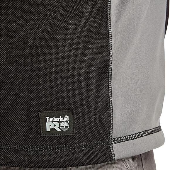 TIMBERLAND Pro Studwall Quarter-Zip Textured Fleece in Black - Picture 13 of 15